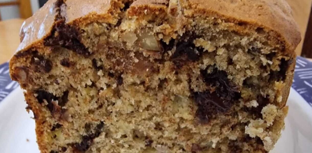 banana bread chocolat noix sans beurre