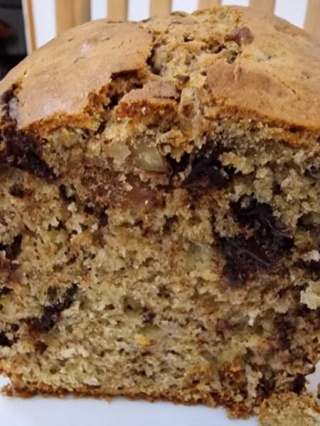 banana bread chocolat noix sans beurre