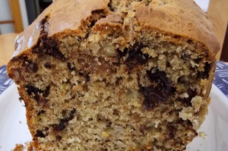 banana bread chocolat noix sans beurre