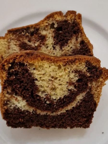 Cake marbré keto
