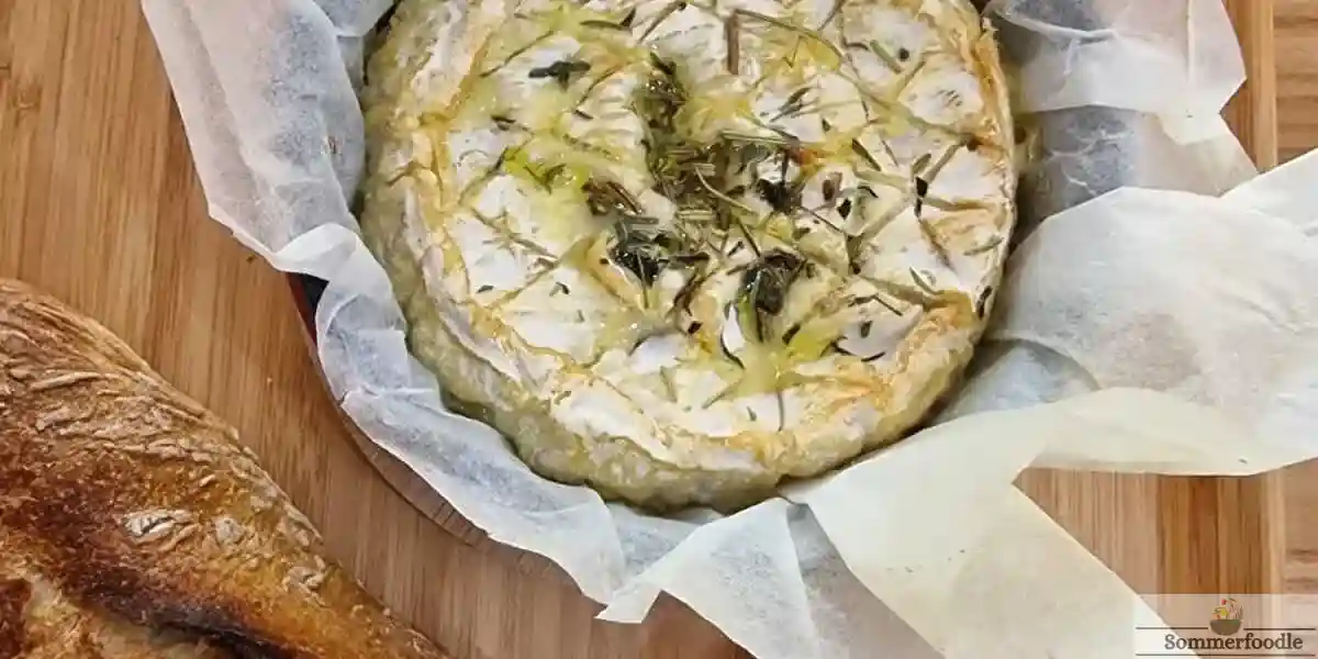 Camembert rôti, noix,et pain