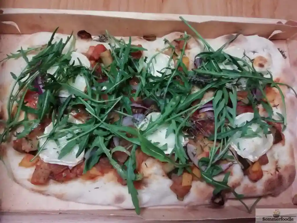 Pizzette chèvre et roquette