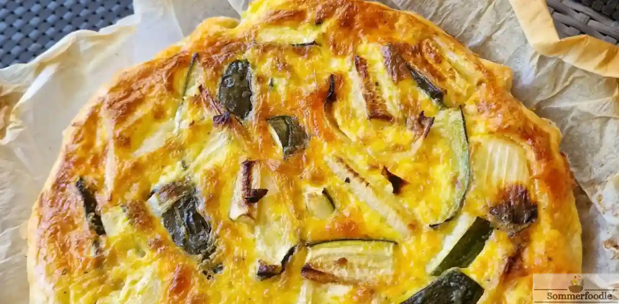 Tarte cougettes et chorizo