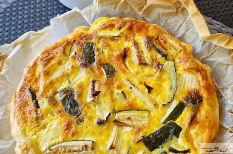 Tarte cougettes et chorizo