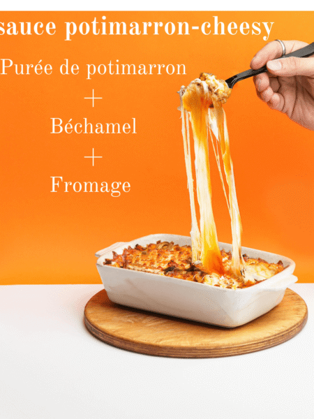 Sauce potimarron-fromage comme un cheddar