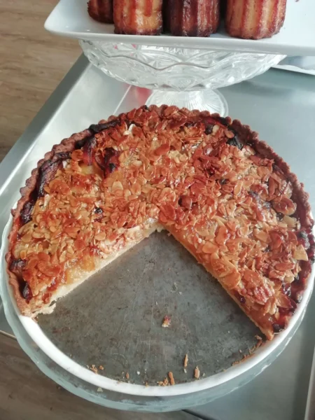 tarte aux pommes miel et amande