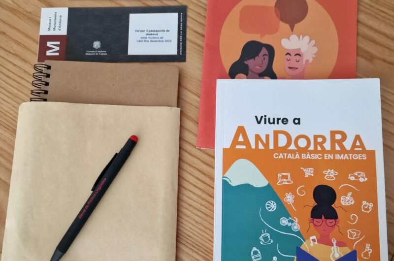 Contenu du sac du programme de "llengua catala" en Andorre