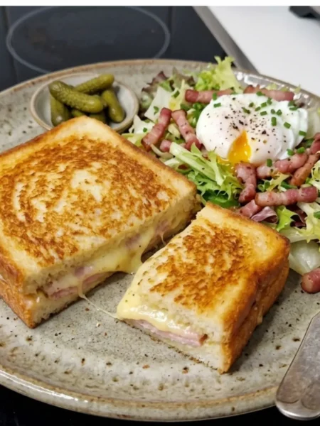 croque-monsieur cuit à la poêle