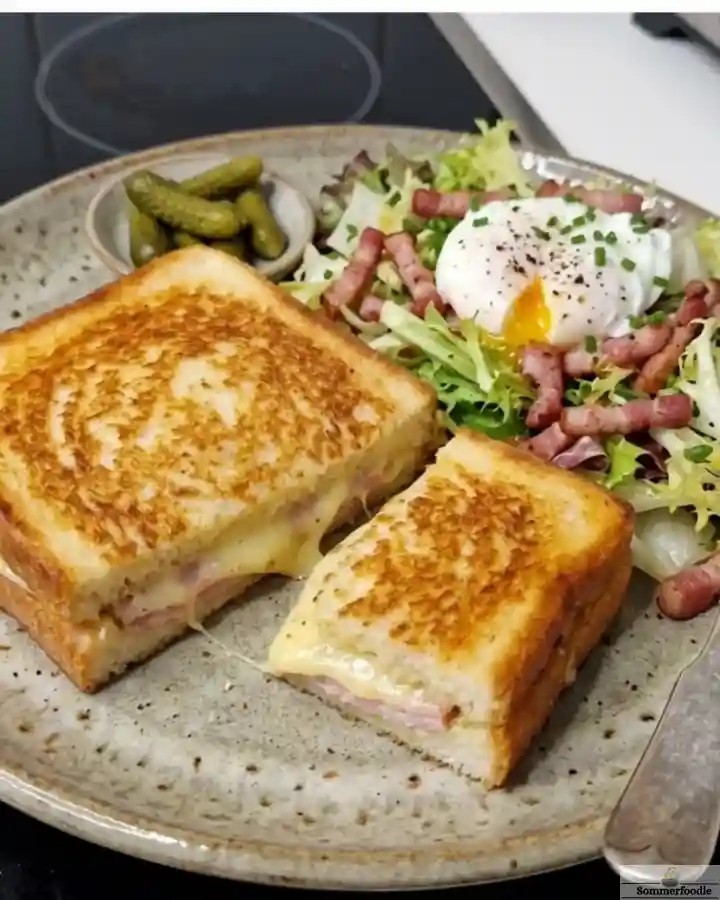 croque-monsieur cuit à la poêle