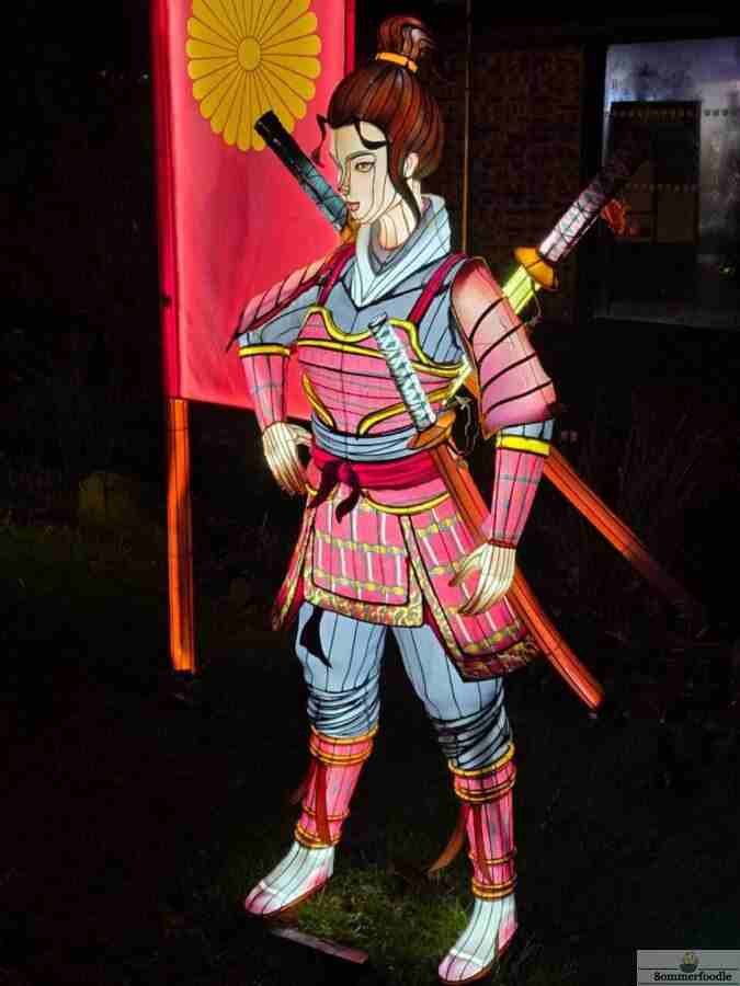 Samouraï en lanterne chinoise