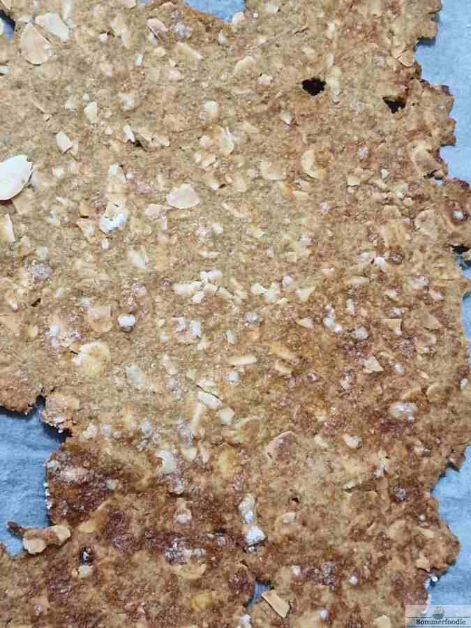 Plaque de croquant amandes à découper