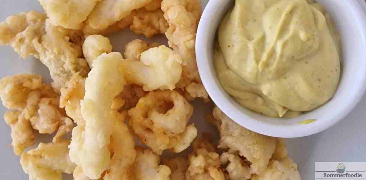 calamars à l'Andalouse et mayonnaise au curry