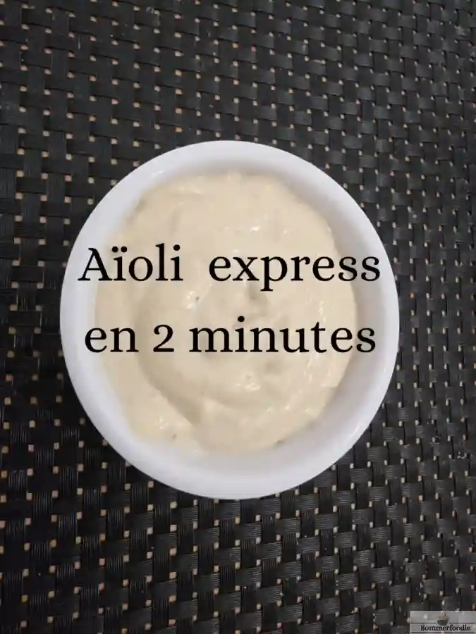 Aïoli express facile sans oeuf