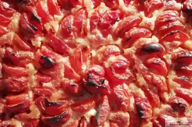 Tarte abricot crème d'amandes, l'acidité du fruit et la rondeur de la crème..