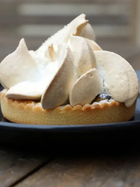 tarte au citron meringuée allégée en sucre