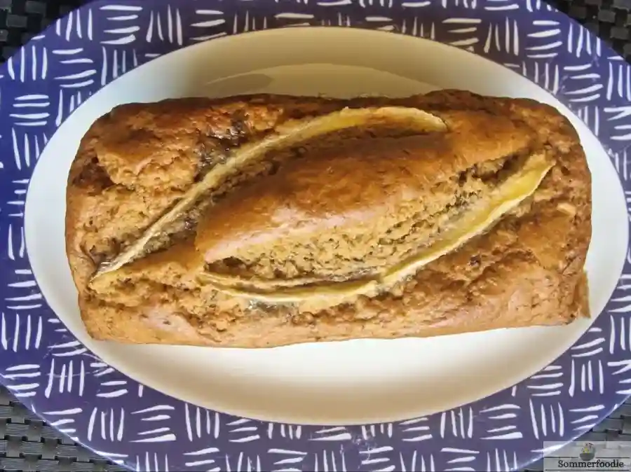 Bananabread, moelleux, anti gaspi et économique. Parfait pour le petit-déjeuner.