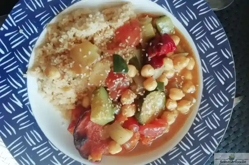 couscous végétarien gourmand légumes et pois chiches