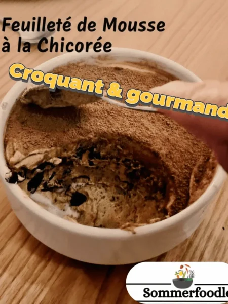 feuilleté de mousse à la chicorée comme "la laitière"