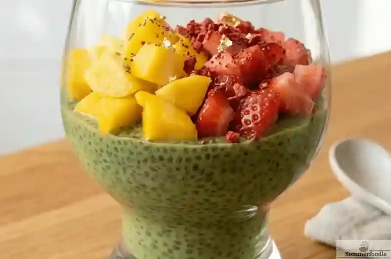 pudding-matcha-chia-fraises-mangues