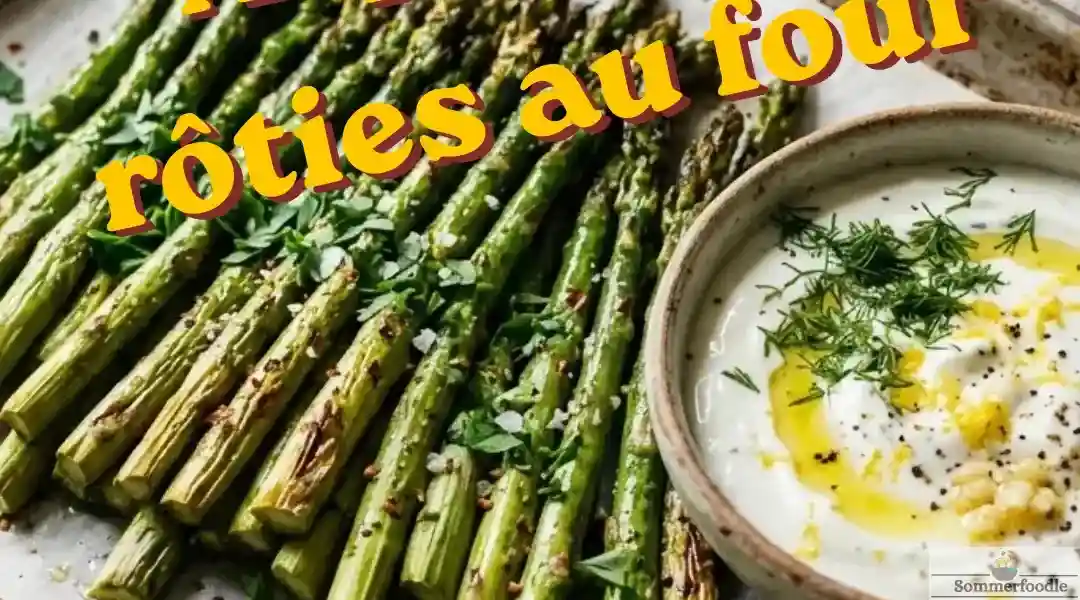 Asperges rôties au four et sauce yaourt