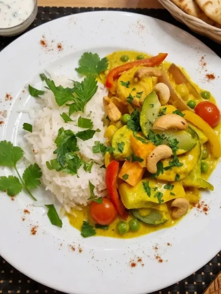 Curry de légumes végétarien