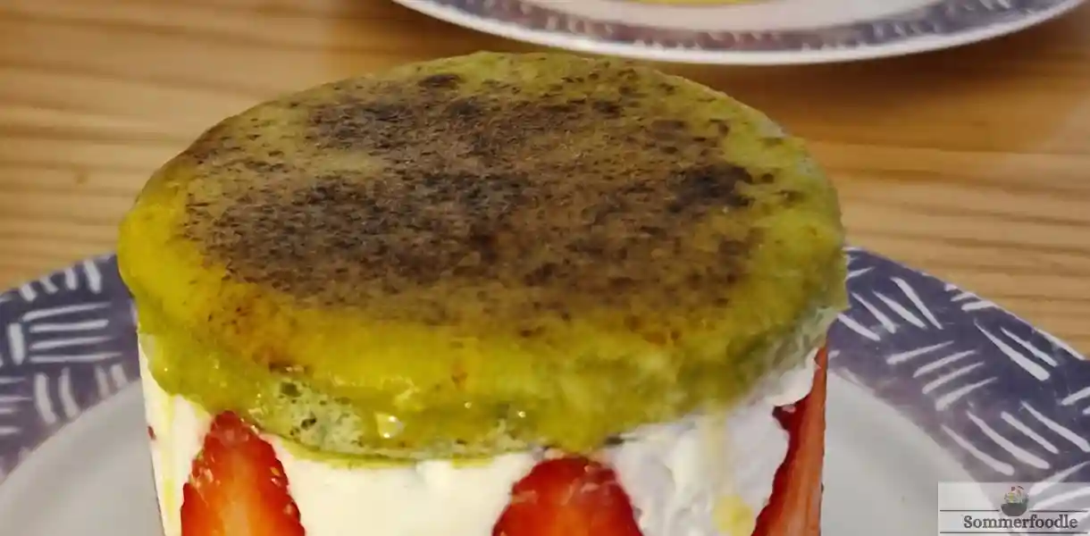 Fraisier japonais au thé Matcha