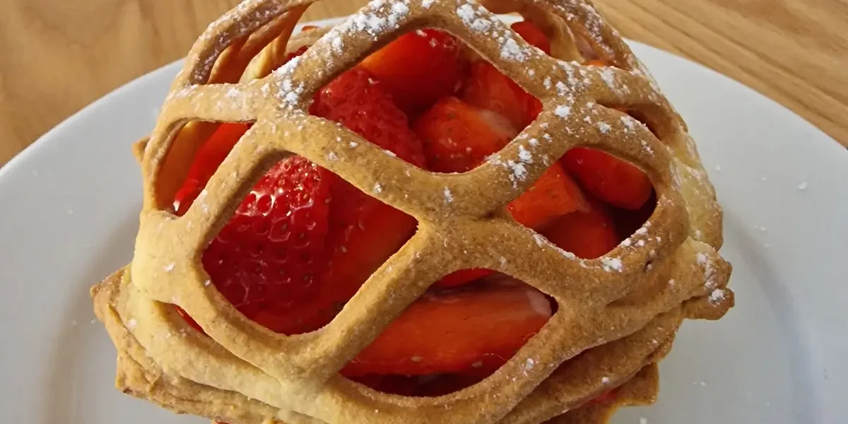tartelette aux fraises, dôme treillis