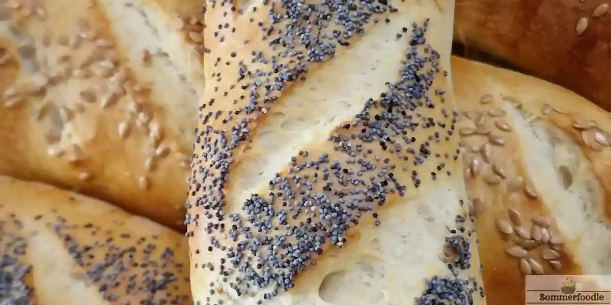 baguettes viennoises aux graines de lin ou pavot
