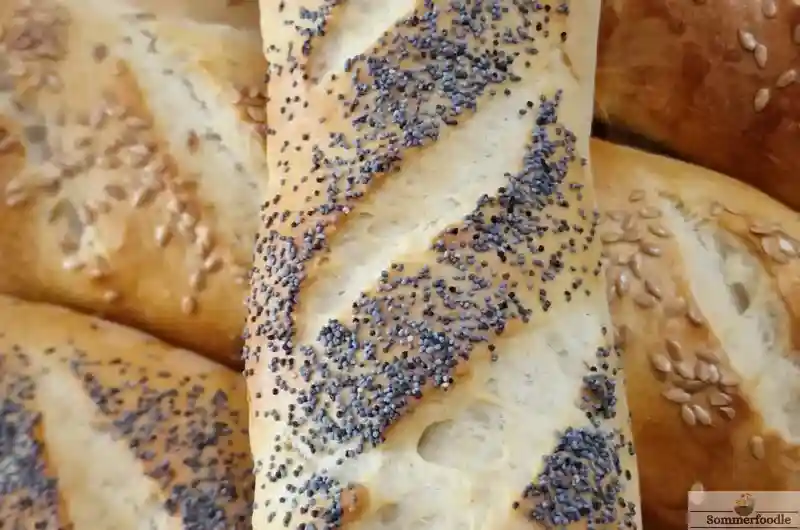 baguettes viennoises aux graines de lin ou pavot
