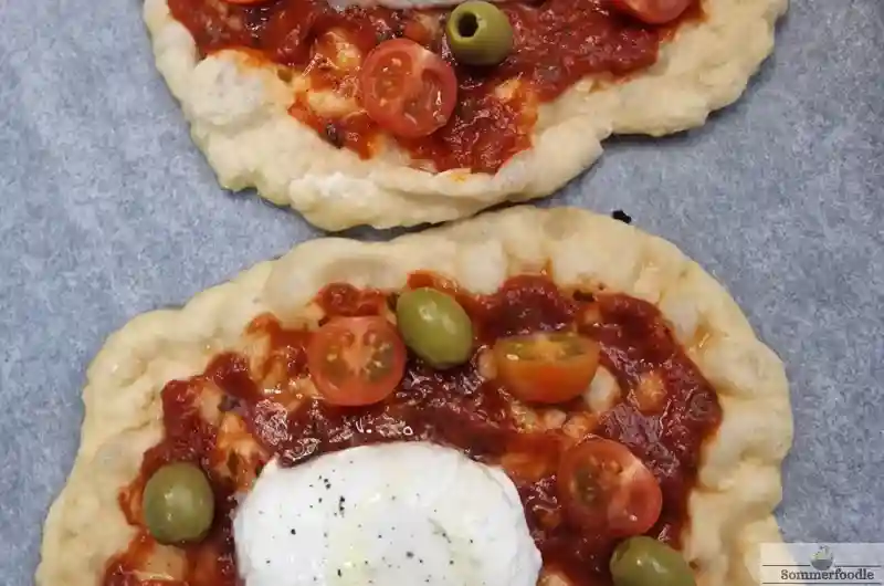pizza à la poêle tomates mozarella