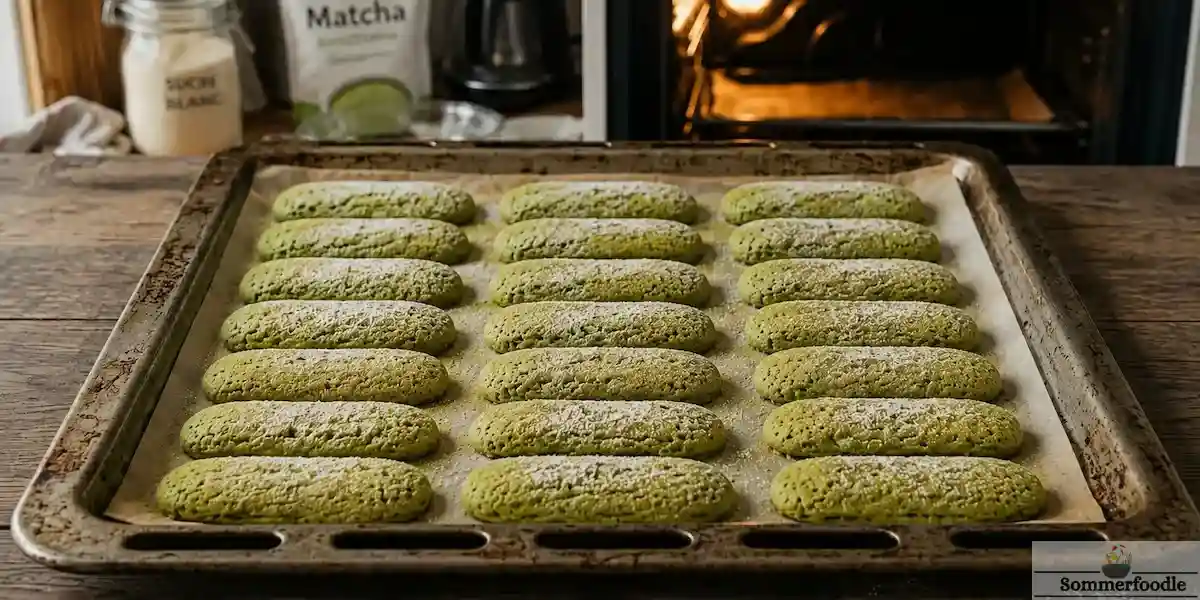 Biscuit cuillère matcha