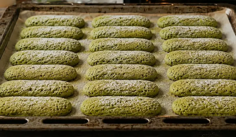 Biscuit cuillère matcha
