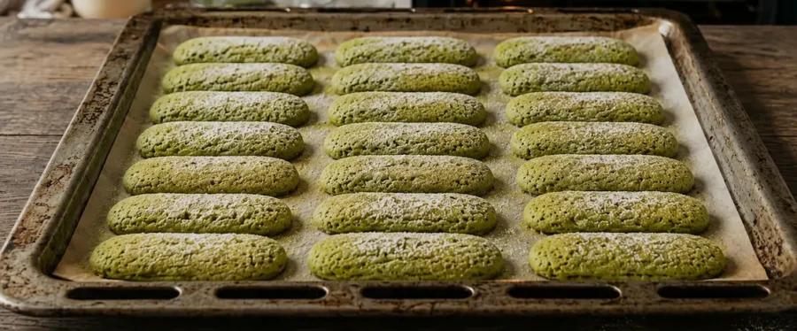 Biscuit cuillère matcha