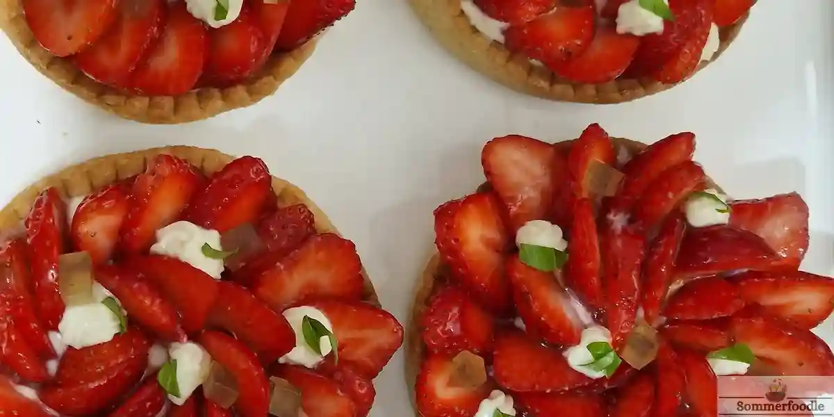 Tartelettes aux fraises et basilic