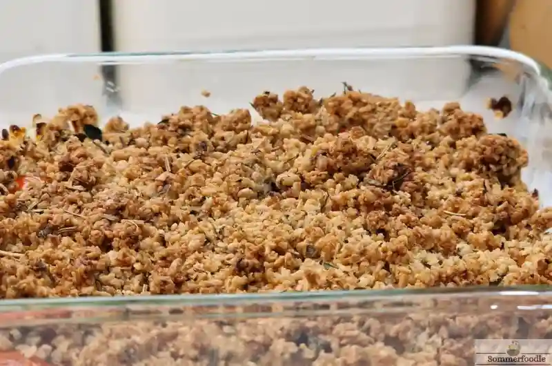 Crumble salé à la courgette