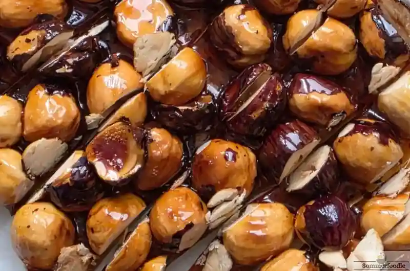 Noisettes caramélisées à la fleur de sel
