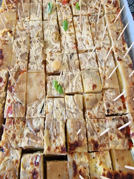 tortilla espagnole pour 20 personnes cuite au four