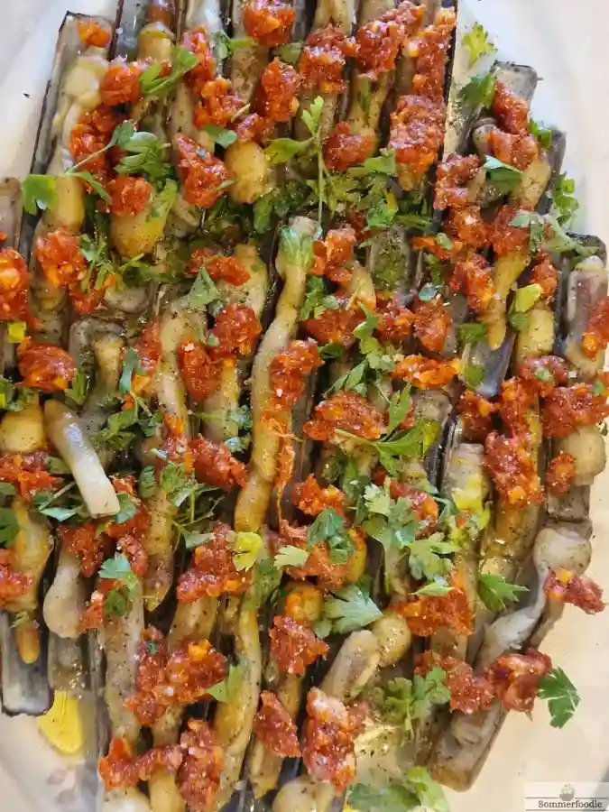Couteaux au chorizo