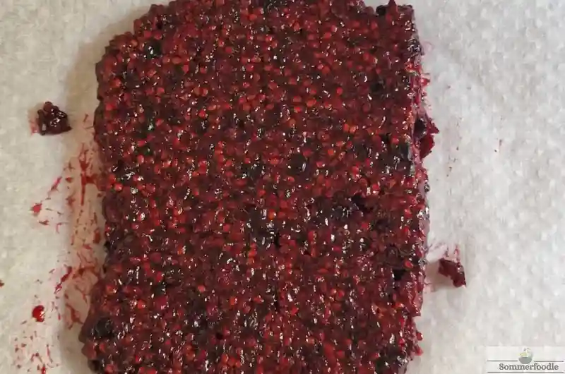pépins de mûres filtrés pour gelées ou coulis