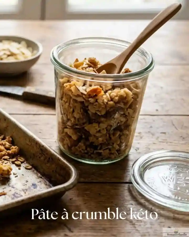 Pâte à crumble keto à la noix de coco